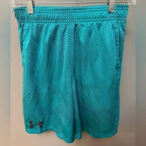 UNDER ARMOUR | Youth Large Teal Basketball Style Shorts